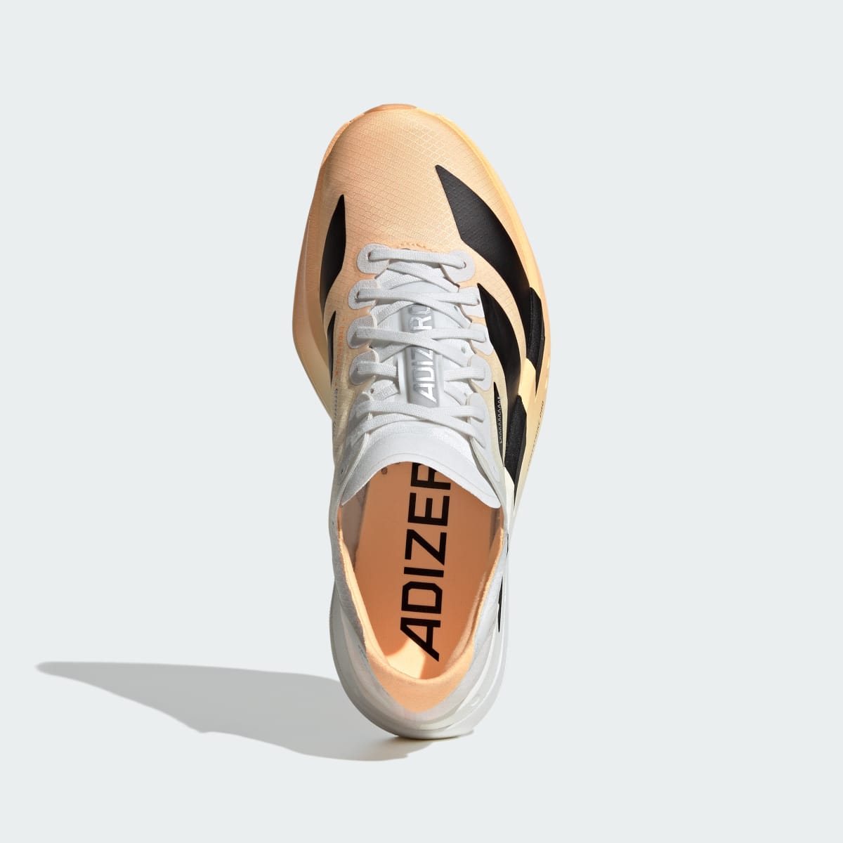 Adidas Women's ADIZERO ADIOS PRO 4 RUNNING SHOES - Acid Orange / Core Black / Crystal White - Image 3