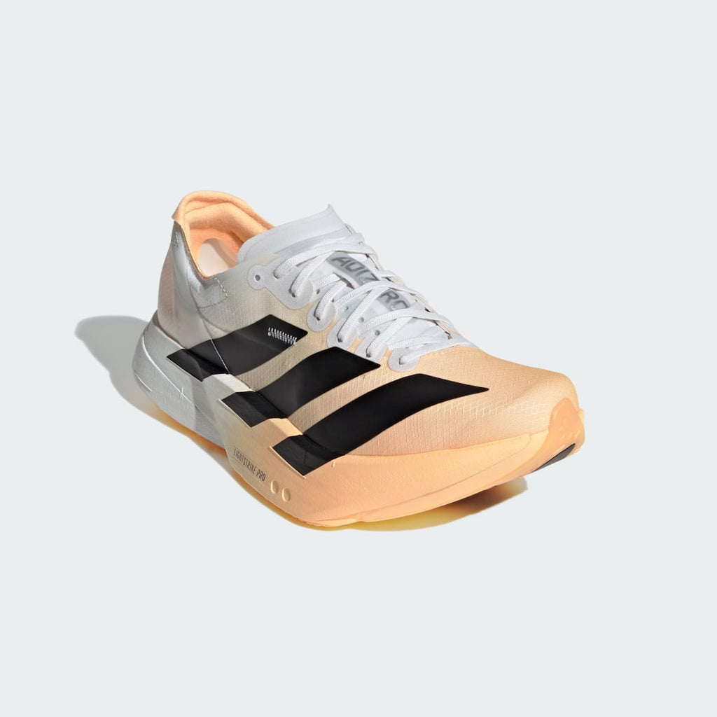 Adidas Women's ADIZERO ADIOS PRO 4 RUNNING SHOES - Acid Orange / Core Black / Crystal White - Image 7