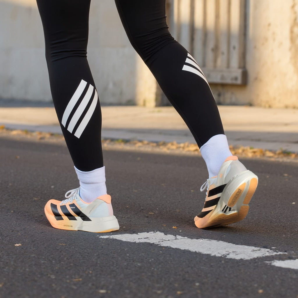Adidas Women's ADIZERO ADIOS PRO 4 RUNNING SHOES - Acid Orange / Core Black / Crystal White - Image 4