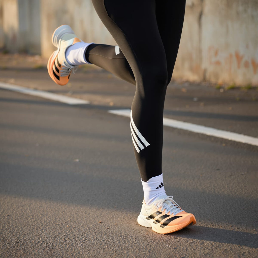 Adidas Women's ADIZERO ADIOS PRO 4 RUNNING SHOES - Acid Orange / Core Black / Crystal White - Image 6