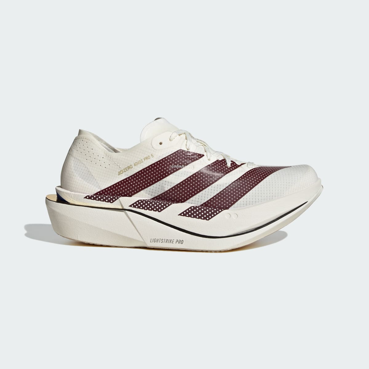 Adidas Women's ADIZERO ADIOS PRO 5 SHOES - Off White / Shadow Red / Royal Blue - Image 1