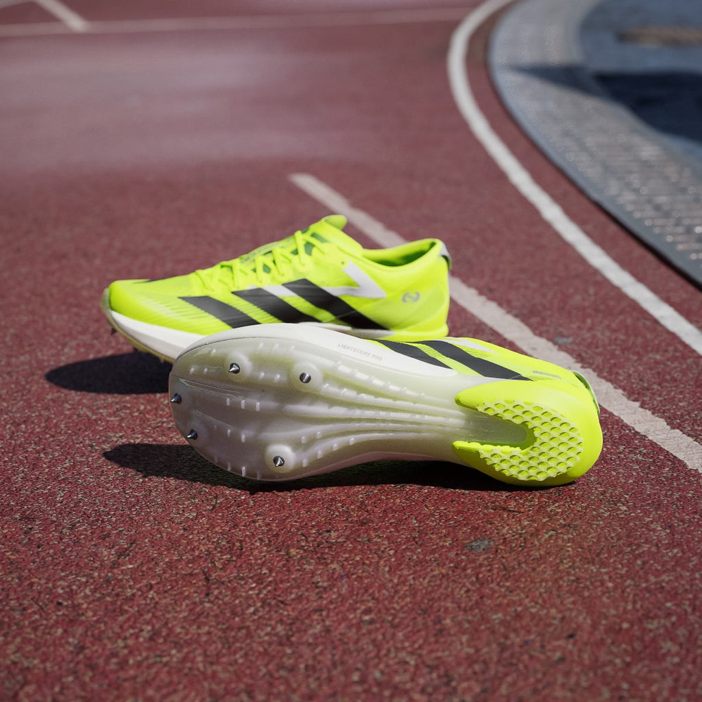 Adidas Men's ADIZERO AMBITION Shoes - Lucid Lemon / Core Black / Halo Silver - Image 3