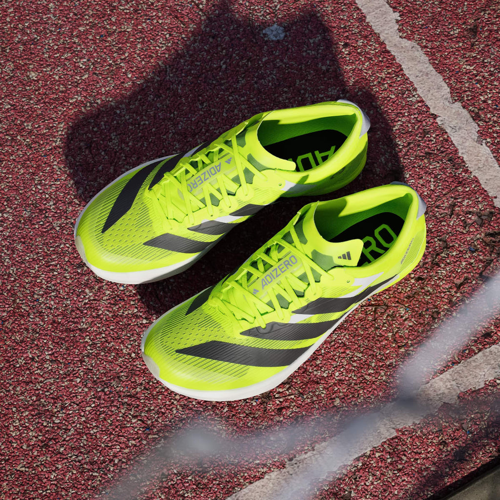 Adidas Men's ADIZERO AMBITION Shoes - Lucid Lemon / Core Black / Halo Silver - Image 4