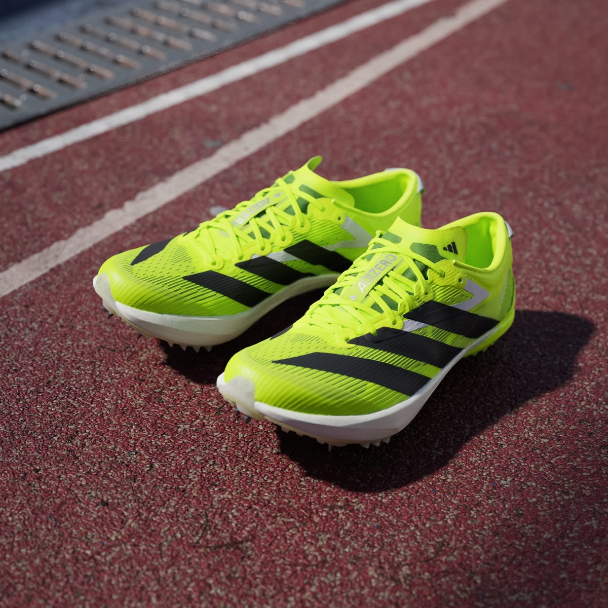 Adidas Men's ADIZERO AMBITION Shoes - Lucid Lemon / Core Black / Halo Silver - Image 7