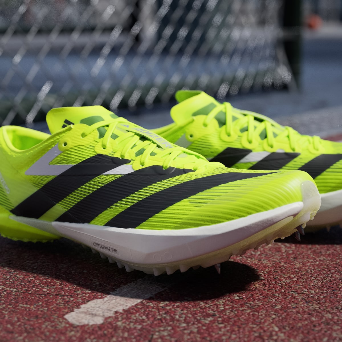 Adidas Men's ADIZERO AMBITION Shoes - Lucid Lemon / Core Black / Halo Silver - Image 8