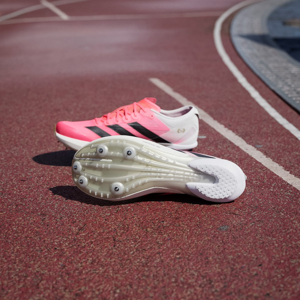 Adidas Women's ADIZERO AMBITION Shoes - Solar Turbo / Core Black / Gold Metallic - Image 4