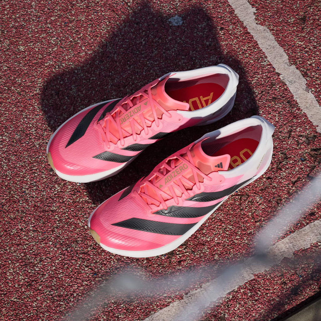 Adidas Women's ADIZERO AMBITION Shoes - Solar Turbo / Core Black / Gold Metallic - Image 5