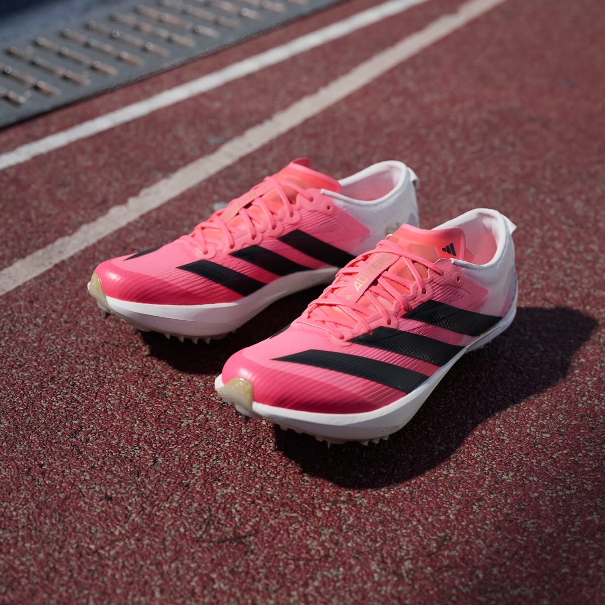 Adidas Women's ADIZERO AMBITION Shoes - Solar Turbo / Core Black / Gold Metallic - Image 8