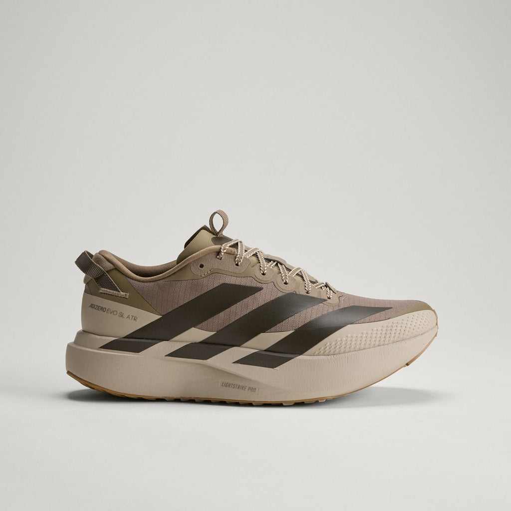 Adidas Men's ADIZERO EVO SL ATR Shoes - Khaki Six / Shadow Olive / Khaki Three - Image 3