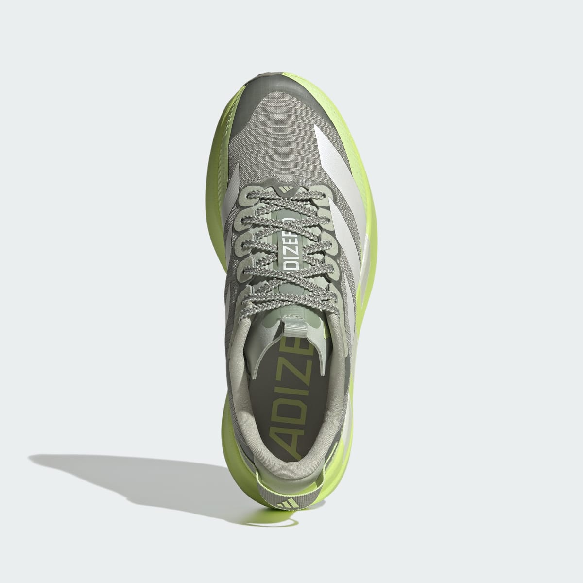 Adidas Women's ADIZERO EVO SL ATR Shoes - Halo Green / Zero Metalic / Frozen Lemon - Image 3