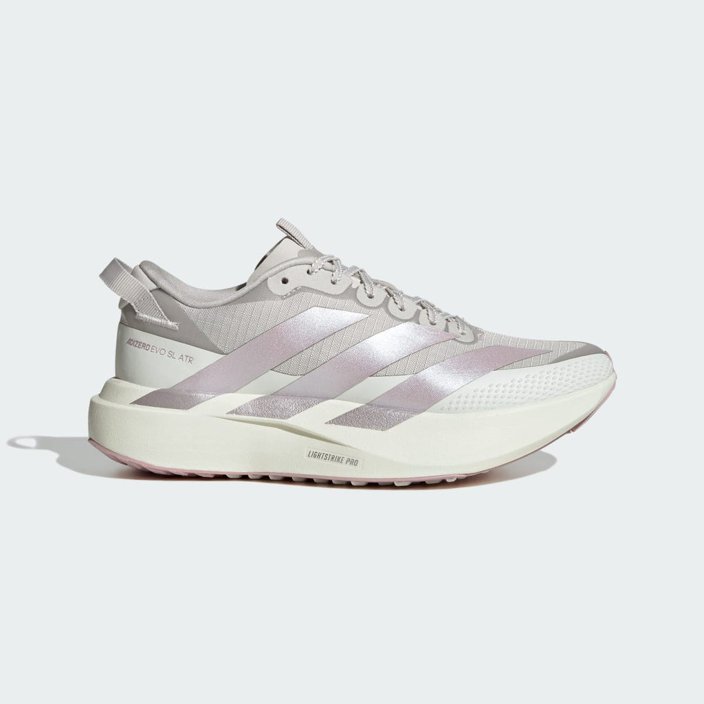 Adidas Women's ADIZERO EVO SL ATR Shoes - Grey One / Ice Purple / White Tint - Image 1