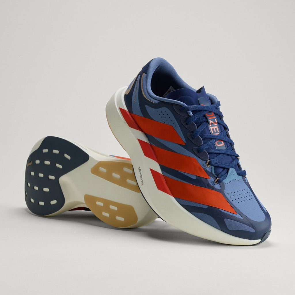 Adidas Men's ADIZERO EVO SL EXO Shoes - Tech Ink / Collegiate Orange / Collegiate Navy - Image 1