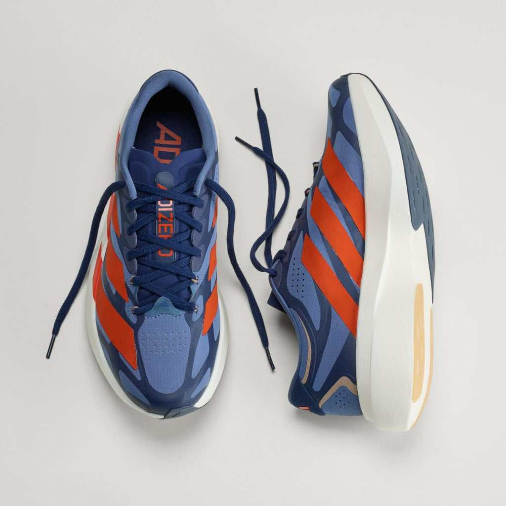 Adidas Men's ADIZERO EVO SL EXO Shoes - Tech Ink / Collegiate Orange / Collegiate Navy - Image 4