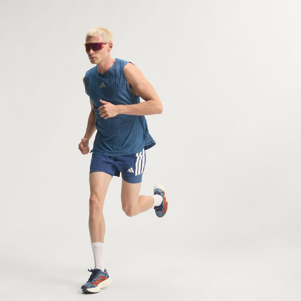 Adidas Men's ADIZERO EVO SL EXO Shoes - Tech Ink / Collegiate Orange / Collegiate Navy - Image 6