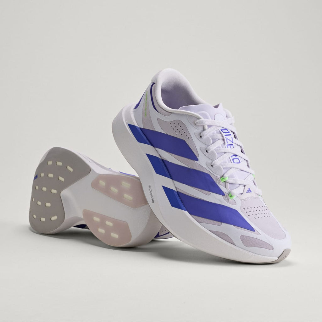 Adidas Women's ADIZERO EVO SL EXO Shoes - Silver Dawn / Solar Purple / Frozen Purple - Image 1
