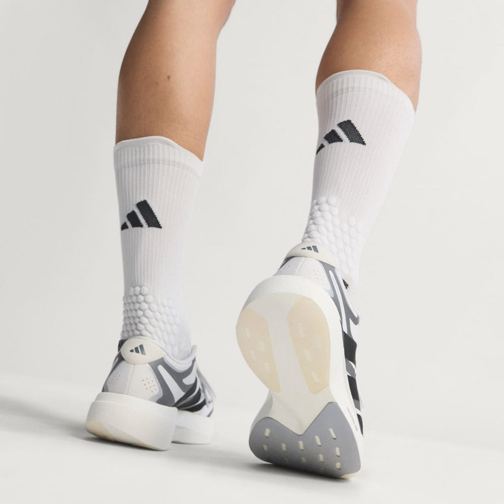 Adidas Men's ADIZERO EVO SL EXO Shoes - Cloud White / Core Black / Iron Metallic - Image 11