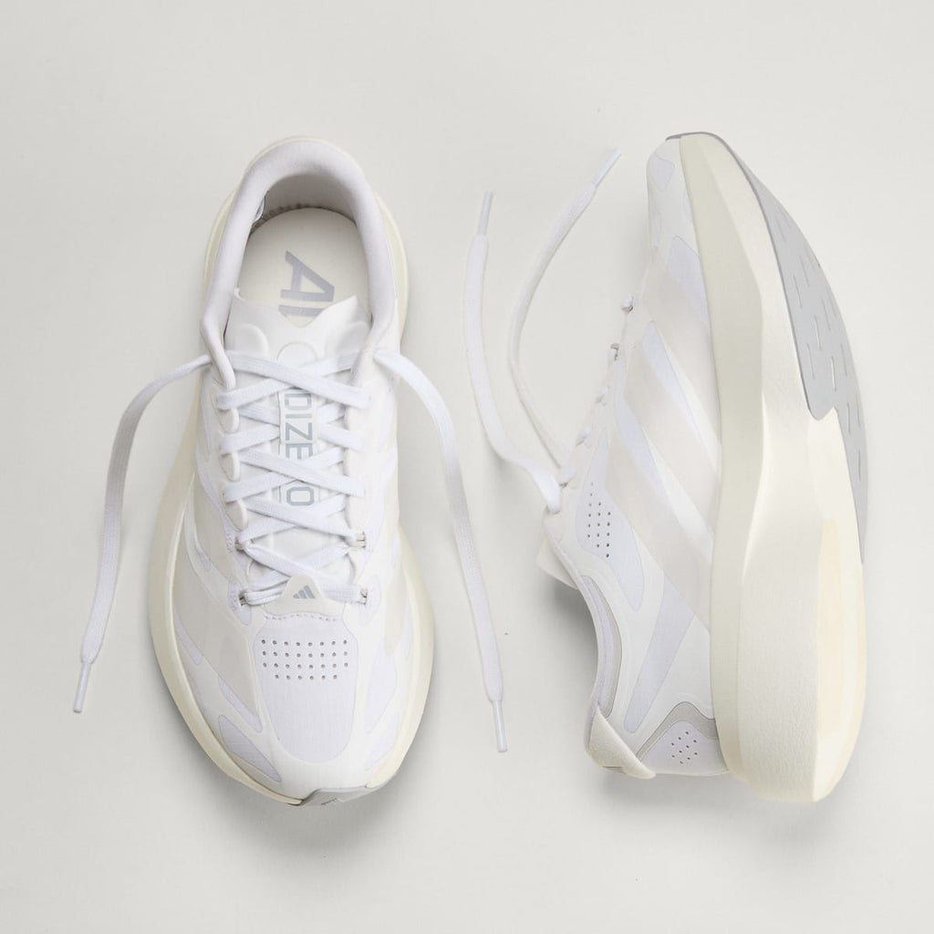 Adidas Women's ADIZERO EVO SL EXO Shoes - Cloud White / Zero Metalic / Core White - Image 4