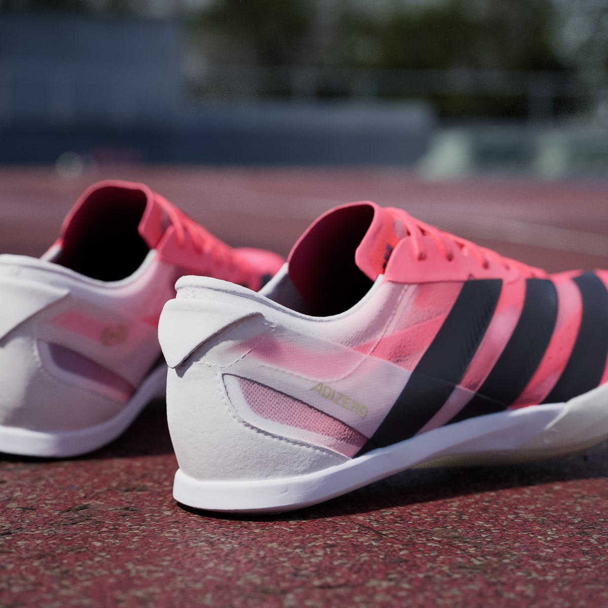 Adidas Women's ADIZERO FINESSE Shoes - Solar Turbo / Core Black / Gold Metallic - Image 10