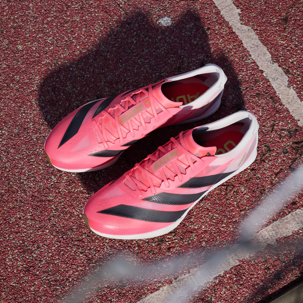 Adidas Men's ADIZERO FINESSE Shoes - Solar Turbo / Core Black / Gold Metallic - Image 5