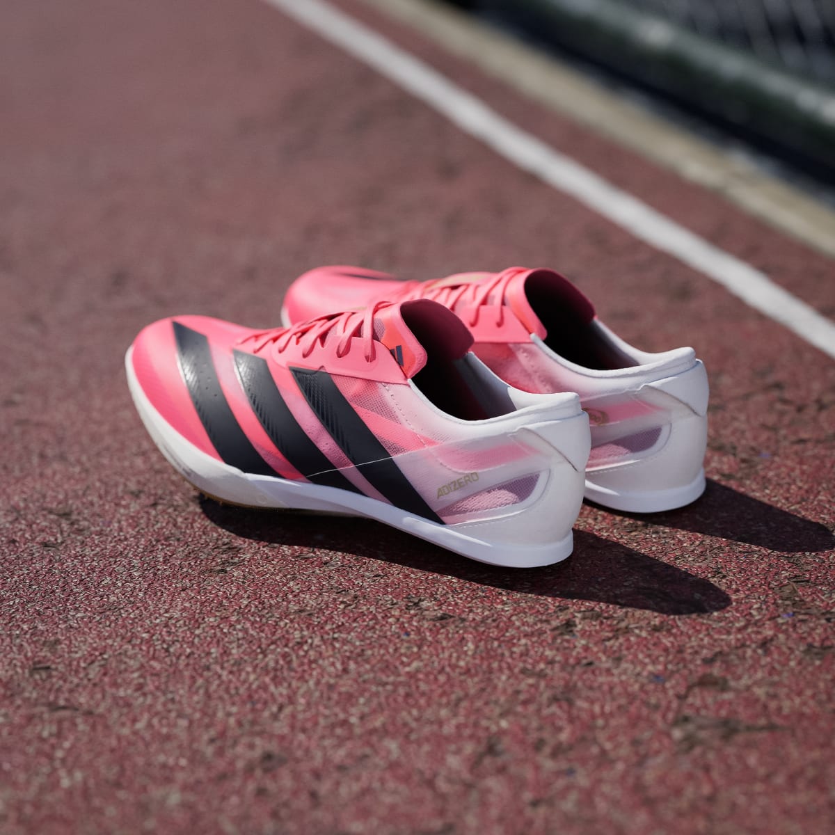 Adidas Women's ADIZERO FINESSE Shoes - Solar Turbo / Core Black / Gold Metallic - Image 6