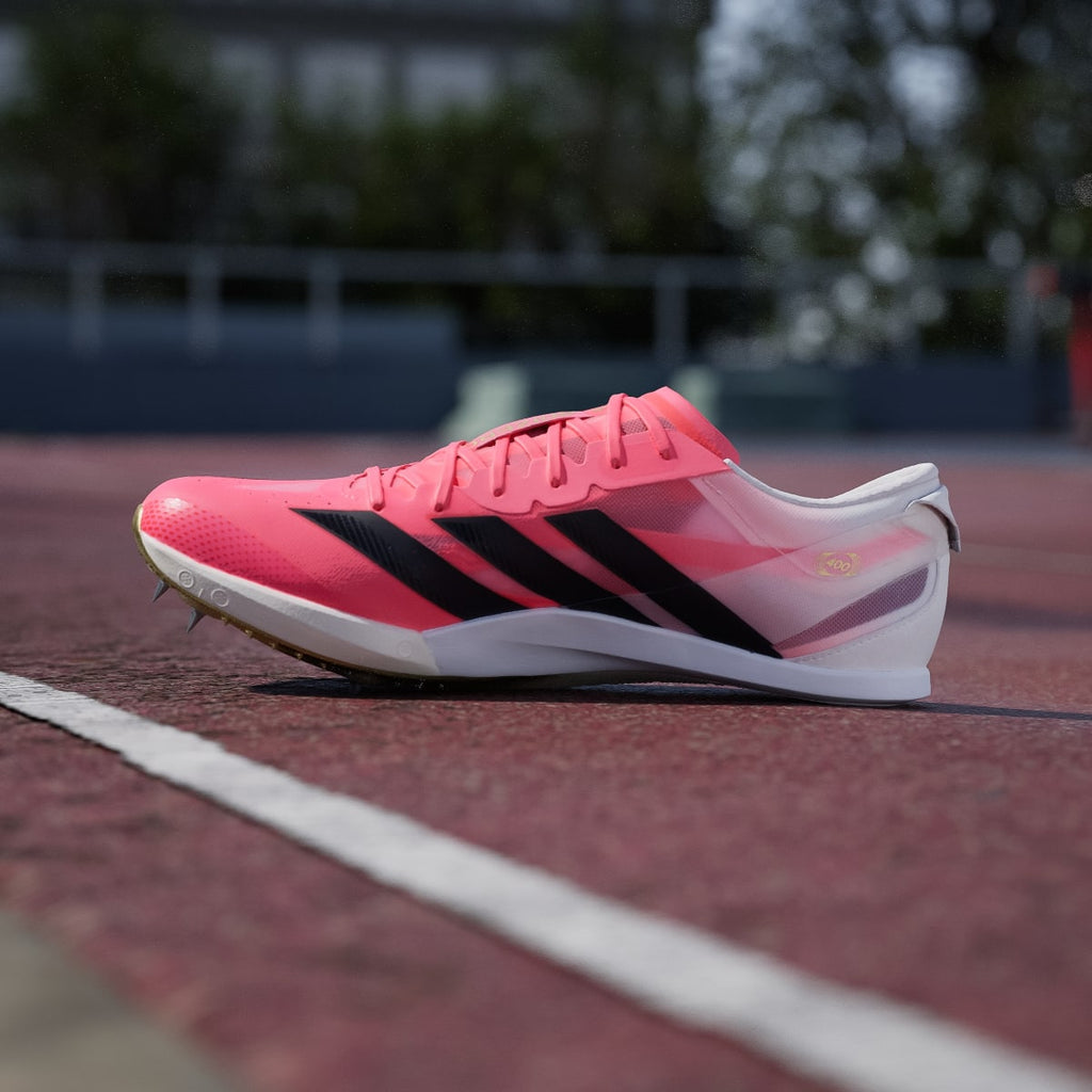 Adidas Men's ADIZERO FINESSE Shoes - Solar Turbo / Core Black / Gold Metallic - Image 7