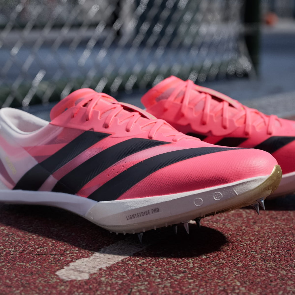 Adidas Men's ADIZERO FINESSE Shoes - Solar Turbo / Core Black / Gold Metallic - Image 9