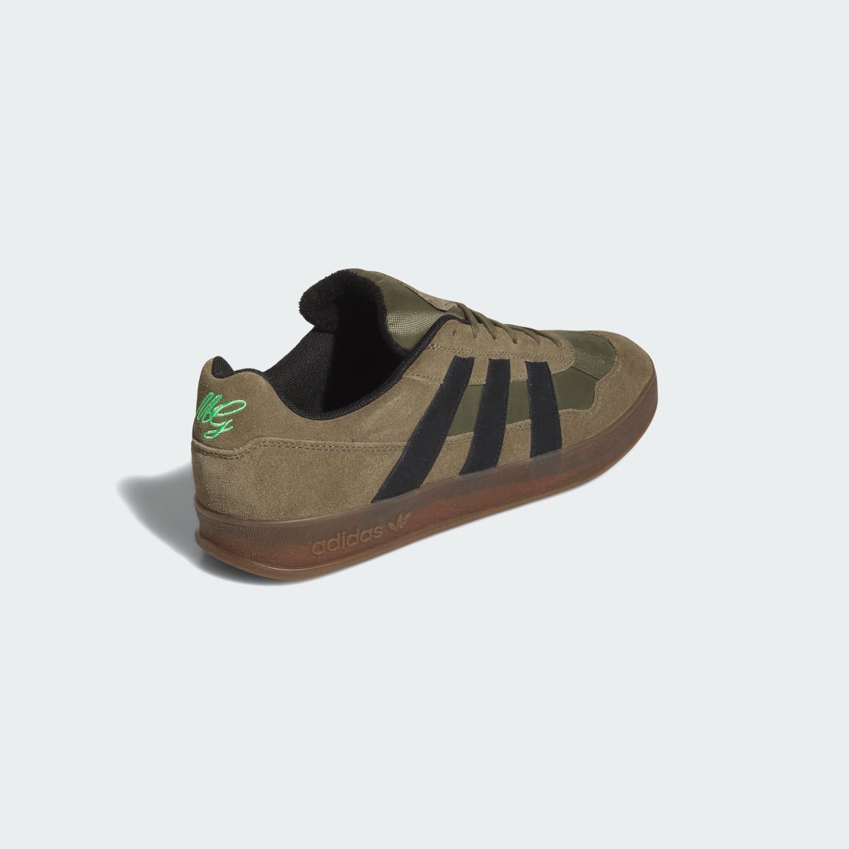 Adidas Men's ALOHA SUPER Shoes - Olive Strata / Core Black / Gum - Image 5