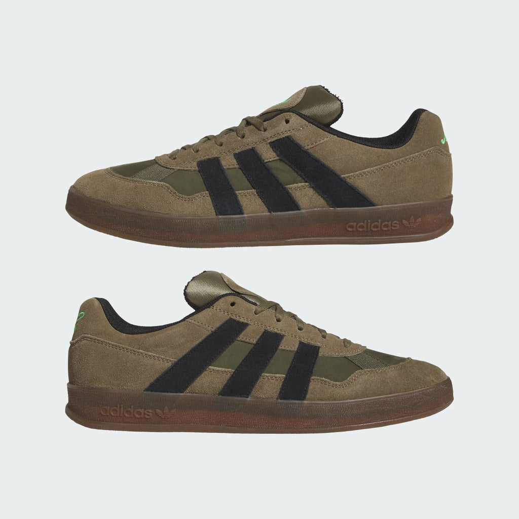 Adidas Men's ALOHA SUPER Shoes - Olive Strata / Core Black / Gum - Image 7