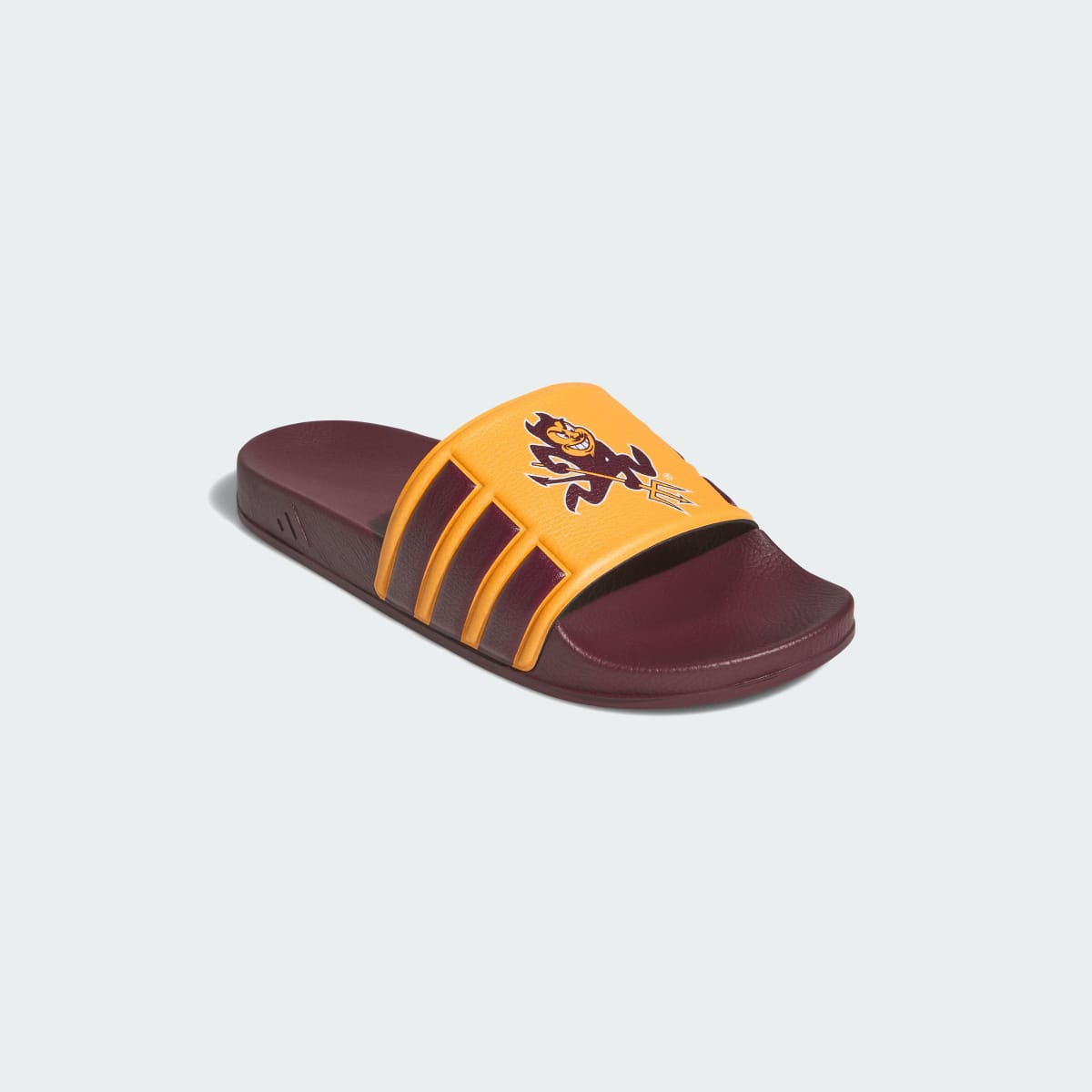 Adidas Women's ARIZONA STATE SUN DEVILS PERFORMANCE SLIDE - Team Colleg Gold / Team Maroon / Cloud White - Image 4