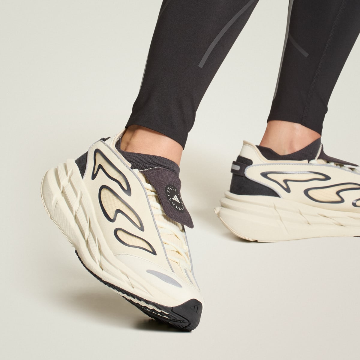 Adidas Women's Adidas By Stella McCartney Adistar - Almond Milk-Smc / Almond Milk-Smc / Utility Black - Image 2