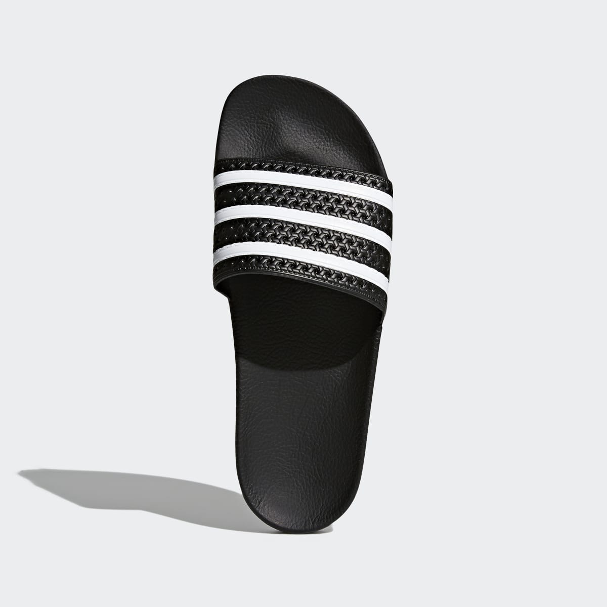 Adidas Men's Adilette Slides - Core Black / White / Core Black - Image 3