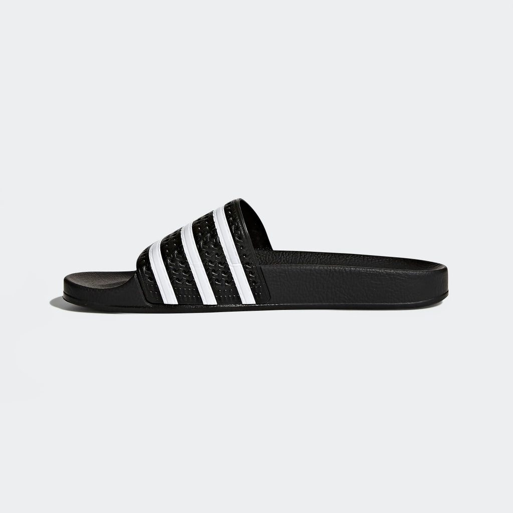 Adidas Women's Adilette Slides - Core Black / White / Core Black - Image 7