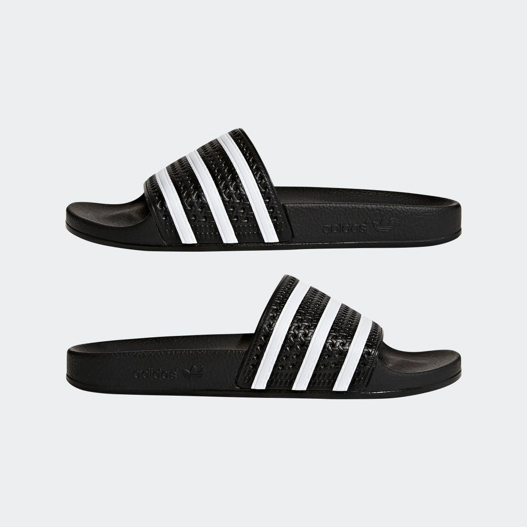 Adidas Women's Adilette Slides - Core Black / White / Core Black - Image 8