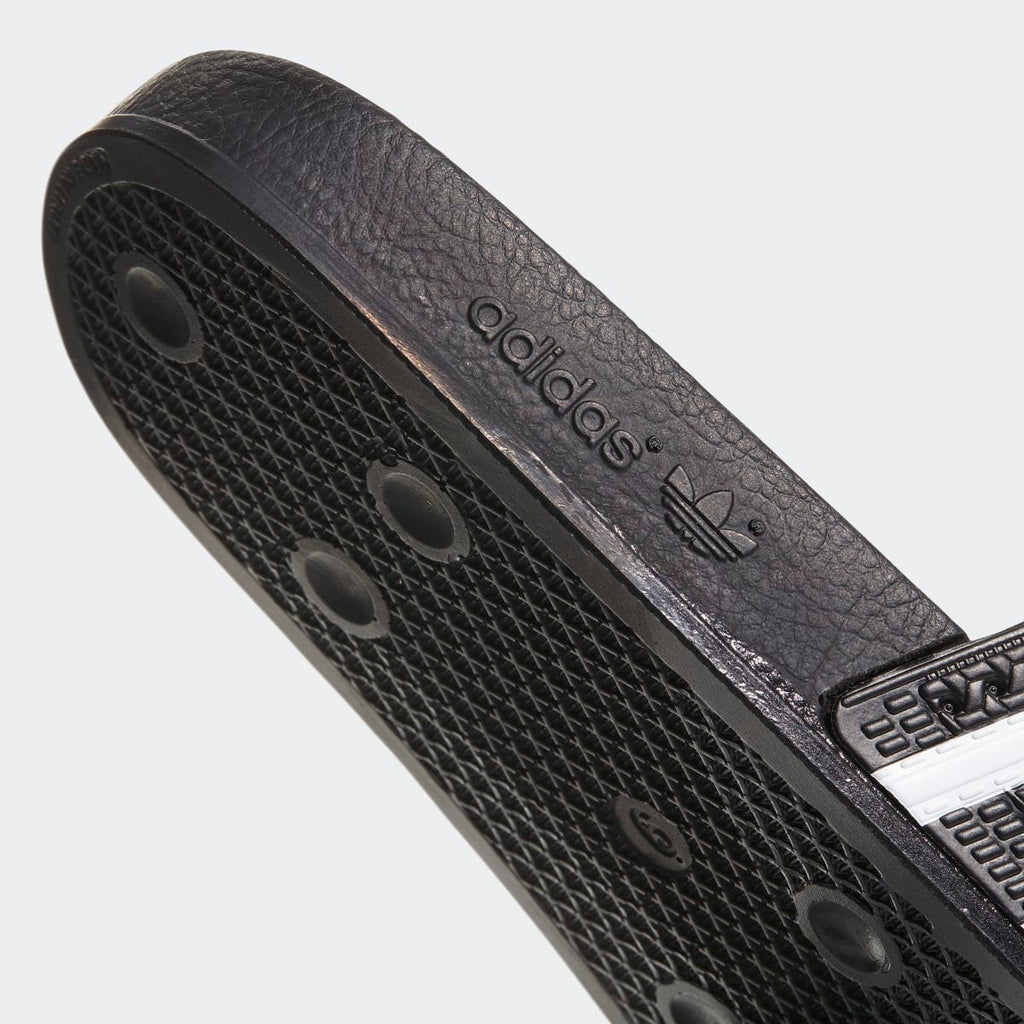 Adidas Men's Adilette Slides - Core Black / White / Core Black - Image 9