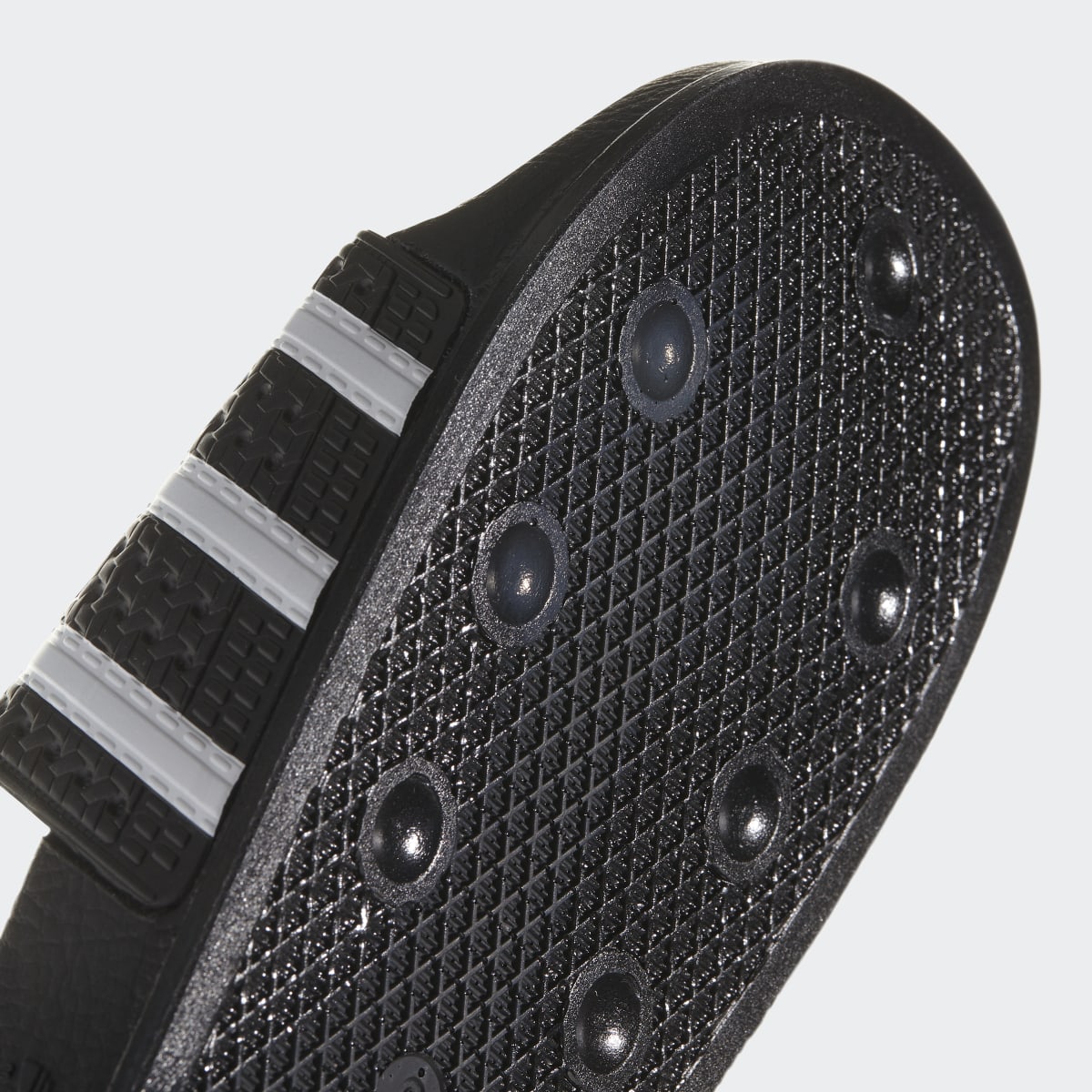 Adidas Men's Adilette Slides - Core Black / White / Core Black - Image 11