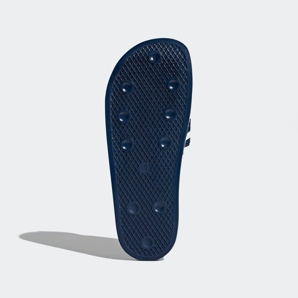 Adidas Men's Adilette Slides - Adi Blue / White / Adi Blue - Image 4