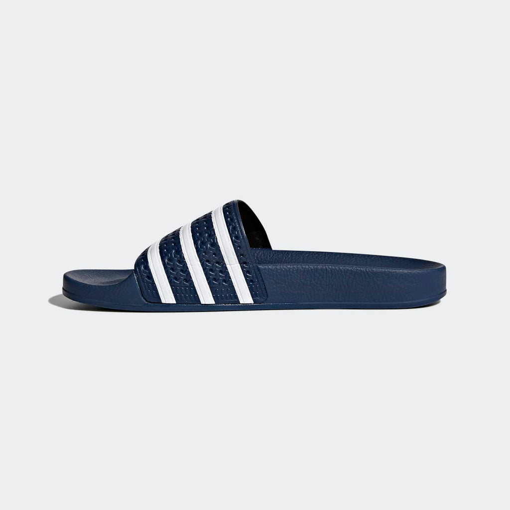 Adidas Women's Adilette Slides - Adi Blue / White / Adi Blue - Image 7