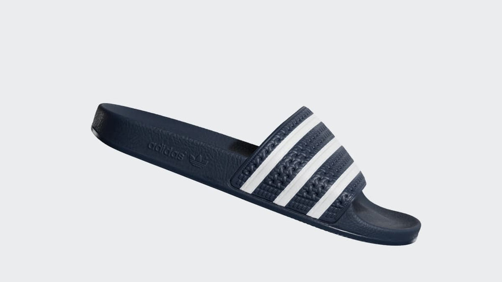 Adidas Women's Adilette Slides - Adi Blue / White / Adi Blue - Image 2