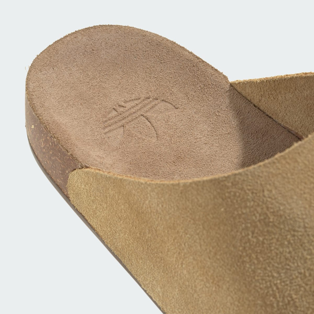 Adidas Women's Adimule Slides - Golden Beige / Golden Beige / Gum - Image 9