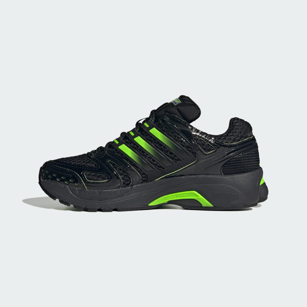 Adidas Women's Adistar Control 5 Mercedes - AMG Petronas F1 Team Shoes - Core Black / Solar Green / Purple Rush - Image 6