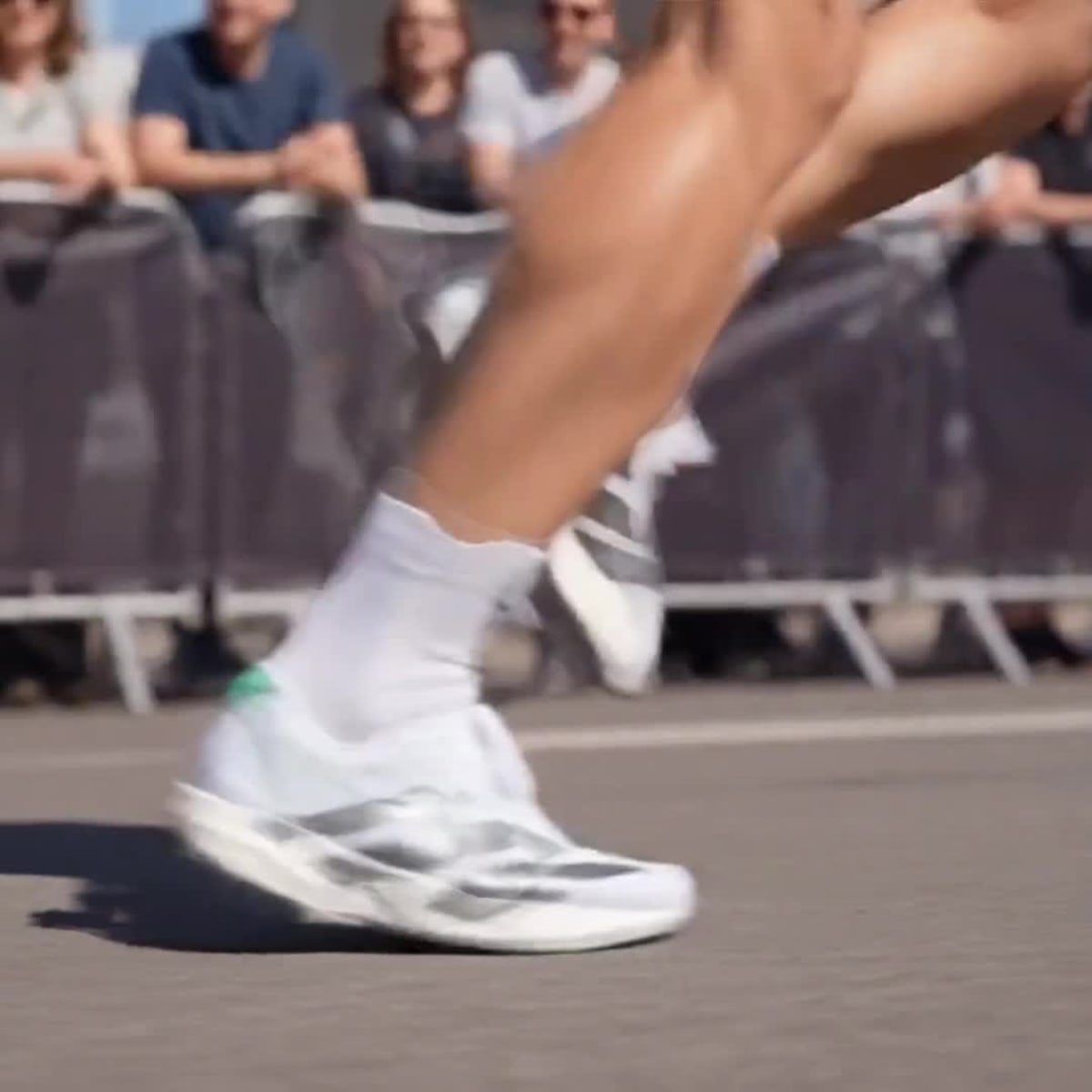 Adidas Women's Adizero Adios 9 Running Shoes - Cloud White / Iron Metallic / Pulse Mint - Image 2