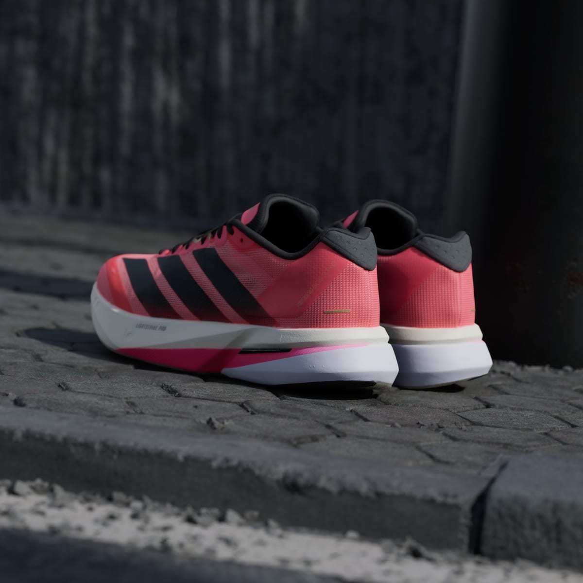 Adidas Men's Adizero Boston 13 Shoes - Solar Turbo / Carbon / Charcoal - Image 6