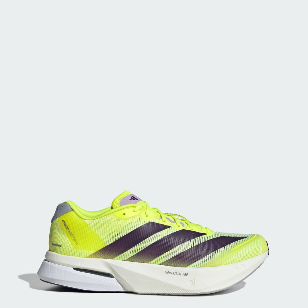 Adidas Men's Adizero Boston 13 Shoes - Solar Yellow / Aurora Plum / Powder Plum - Image 1