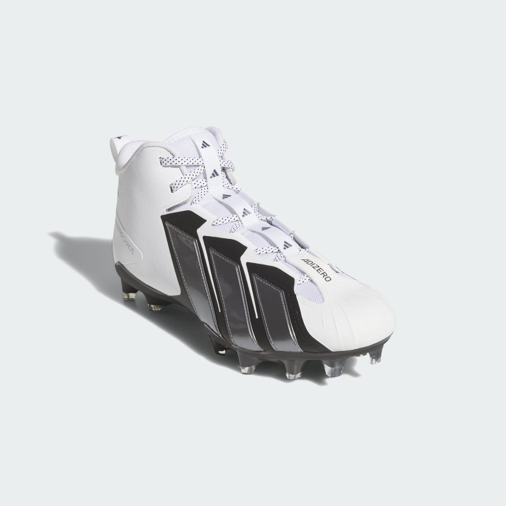 Adidas Men's Adizero Chaos II Football Lineman Cleats - Cloud White / Iron Metallic / Cloud White - Image 4