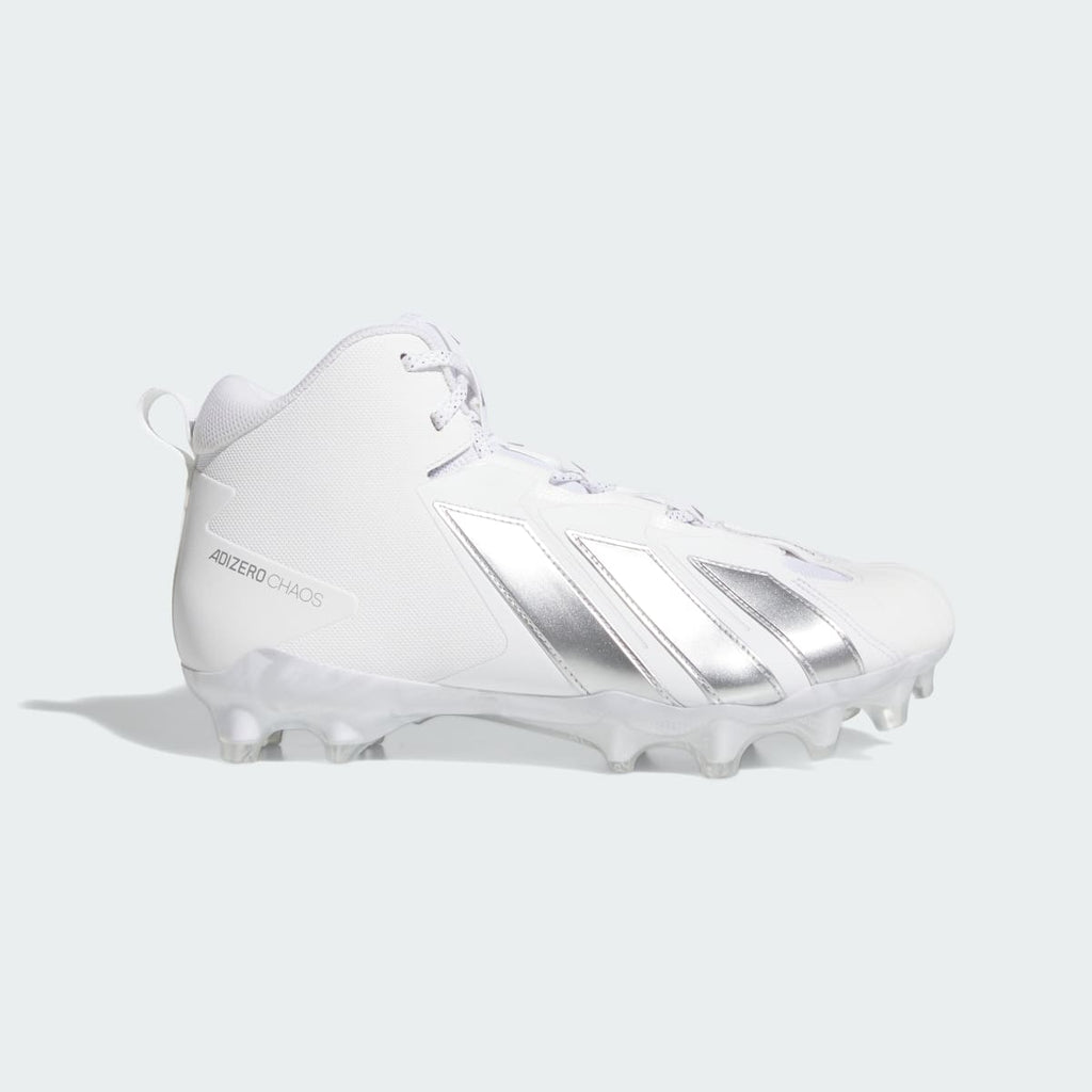 Adidas Women's Adizero Chaos II SMU Football Lineman Cleats - Cloud White / Silver Metallic / Cloud White - Image 1