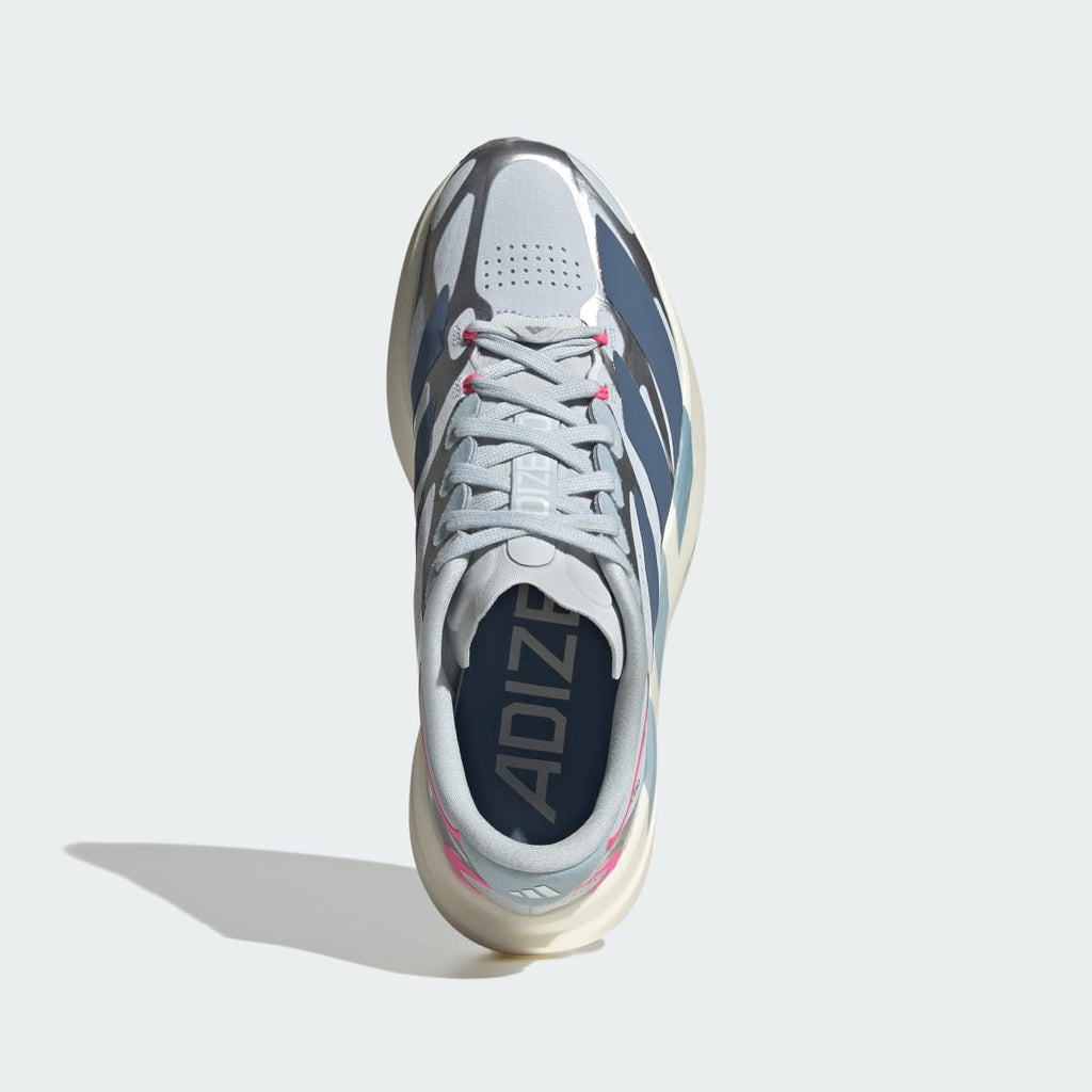 Adidas Women's Adizero EVO SL EXO Shoes - Halo Blue / Preloved Ink / Silver Metallic - Image 2