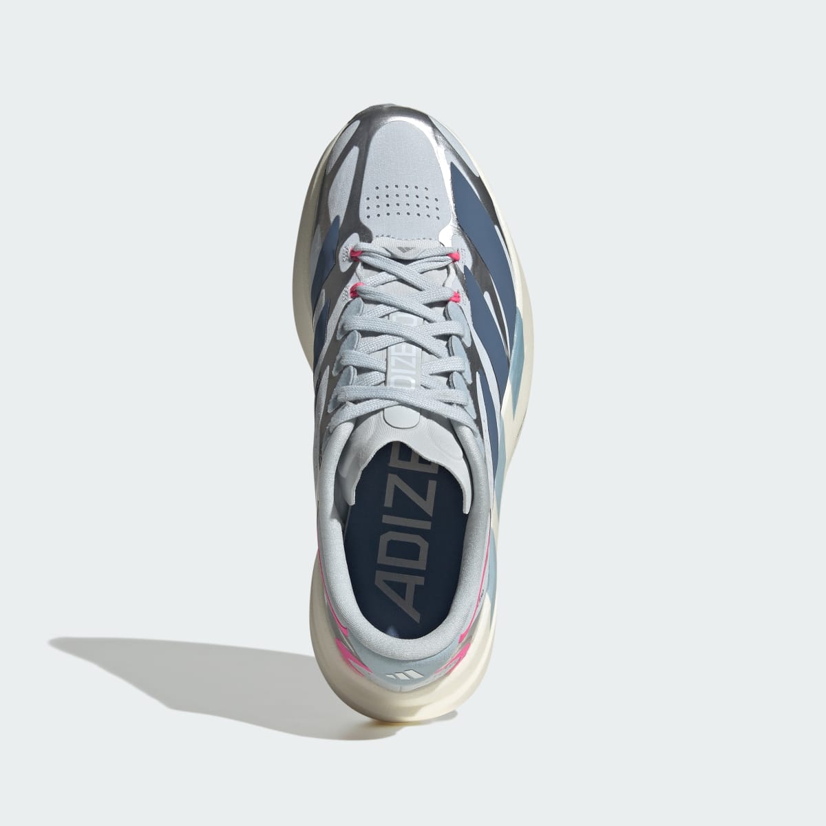 Adidas Women's Adizero EVO SL EXO Shoes - Halo Blue / Preloved Ink / Silver Metallic - Image 2