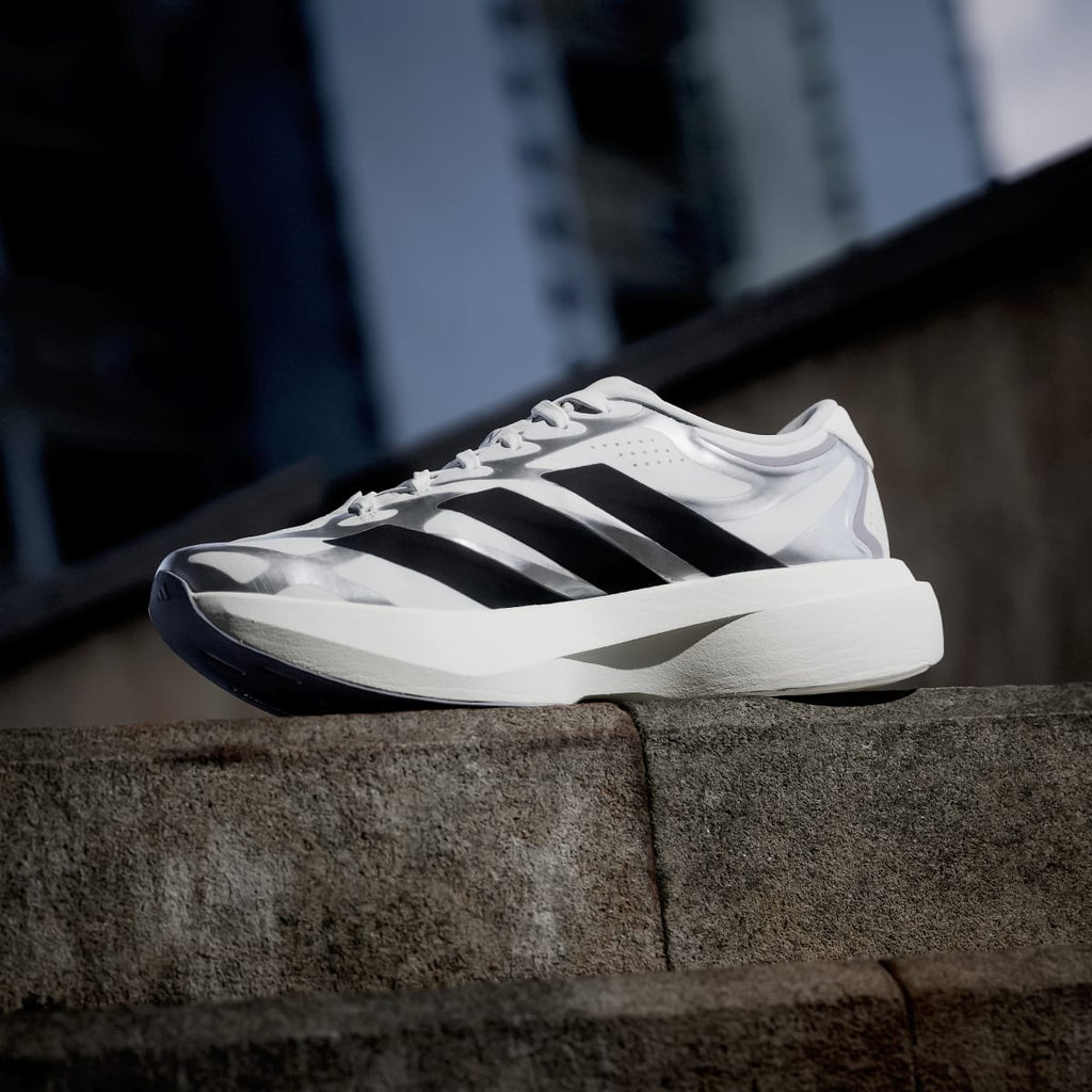 Adidas Women's Adizero EVO SL EXO Shoes - Cloud White / Core Black / Iron Metallic - Image 7