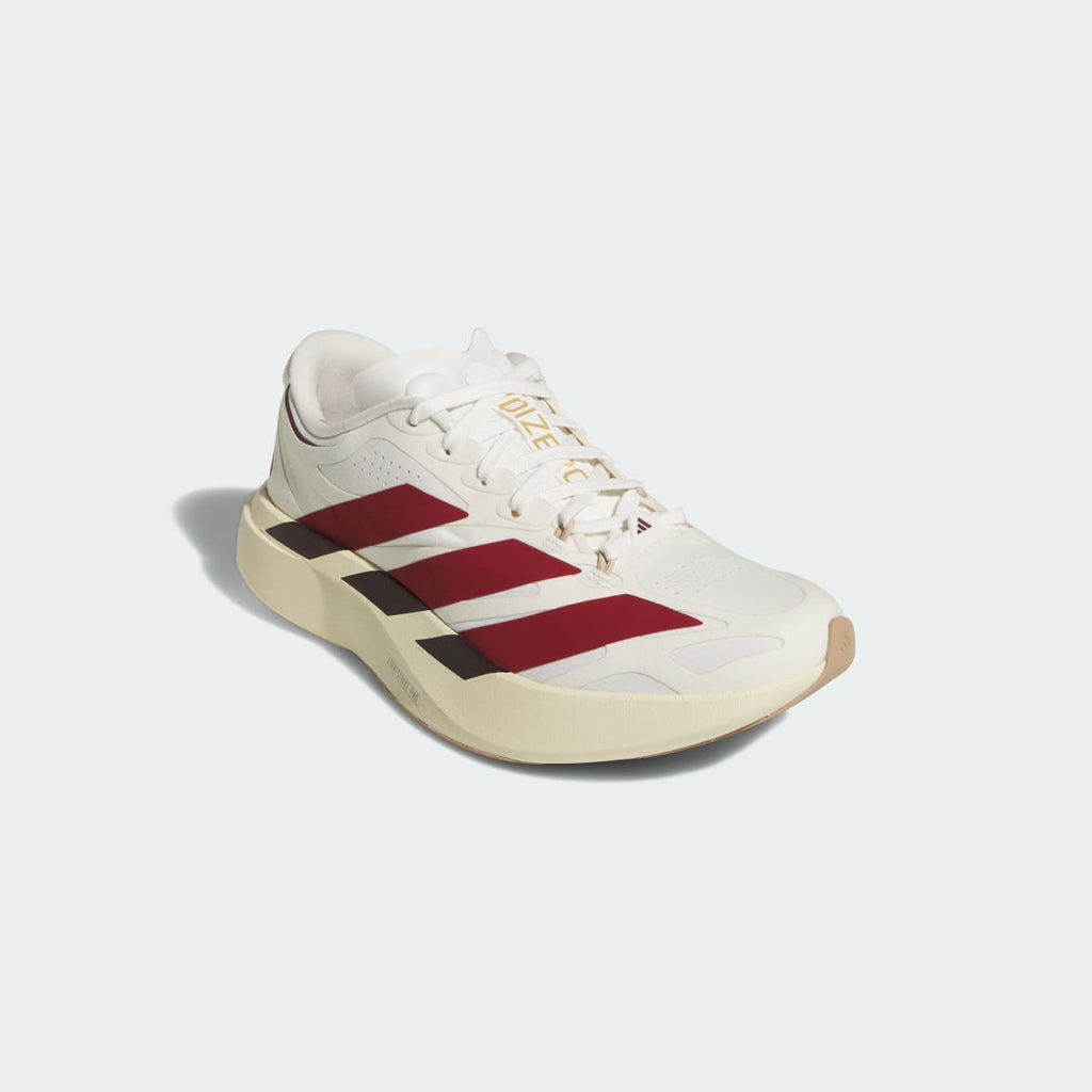 Adidas Women's Adizero EVO SL Exo Suede LIGHTSTRIKEPRO Running Shoes - Core White / Team Victory Red / Cream White - Image 4