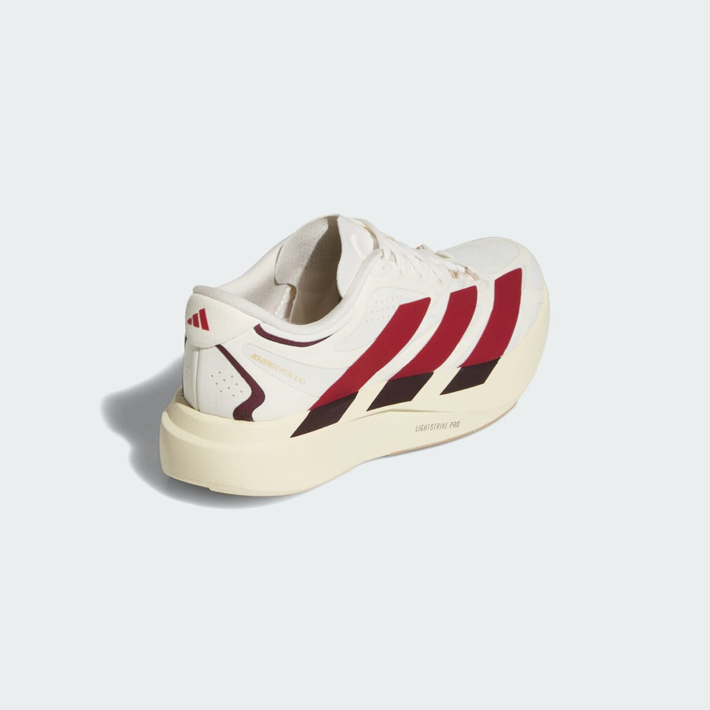 Adidas Women's Adizero EVO SL Exo Suede LIGHTSTRIKEPRO Running Shoes - Core White / Team Victory Red / Cream White - Image 5